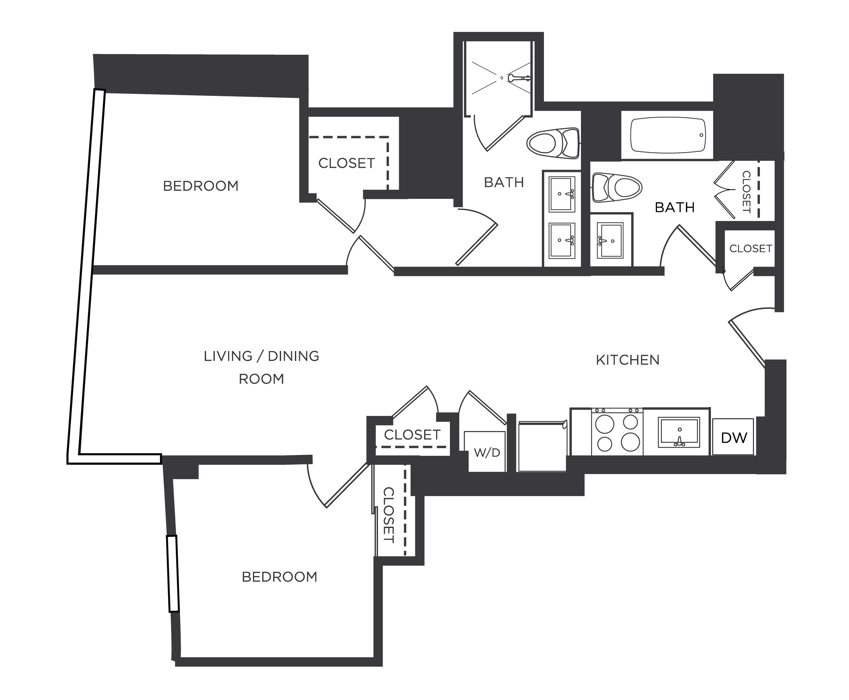 Floor Plan Image of Apartment Apt 1120